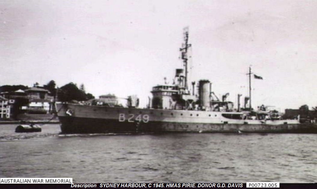 HMAS PIRIE  B-429 30OCT.1945 DIEULOIS