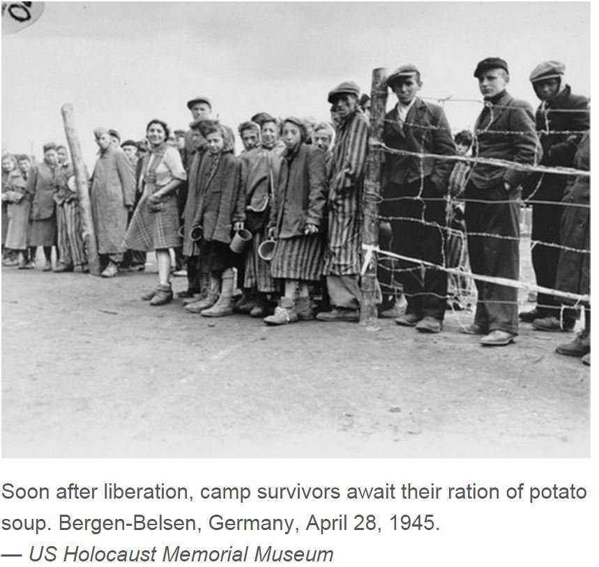 BERGEN BELSEN LIBERATED BY UK ARMY PETIT-DIEULOIS