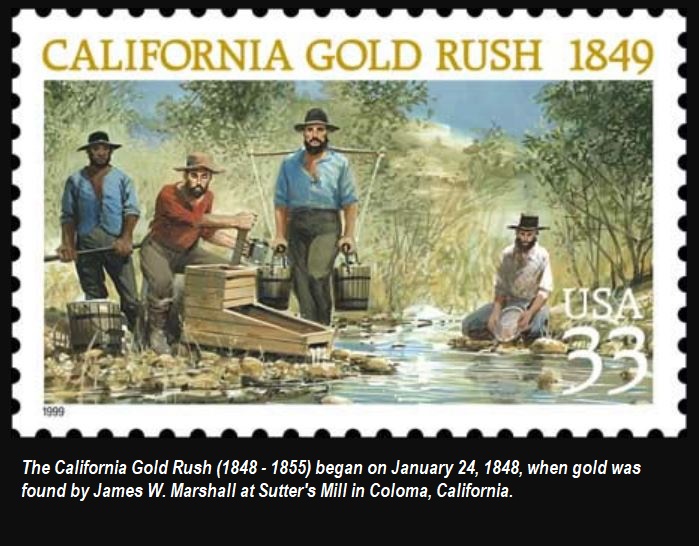 CALIFORNIA GOLD RUSH 1848 PETIT-DIEULOIS