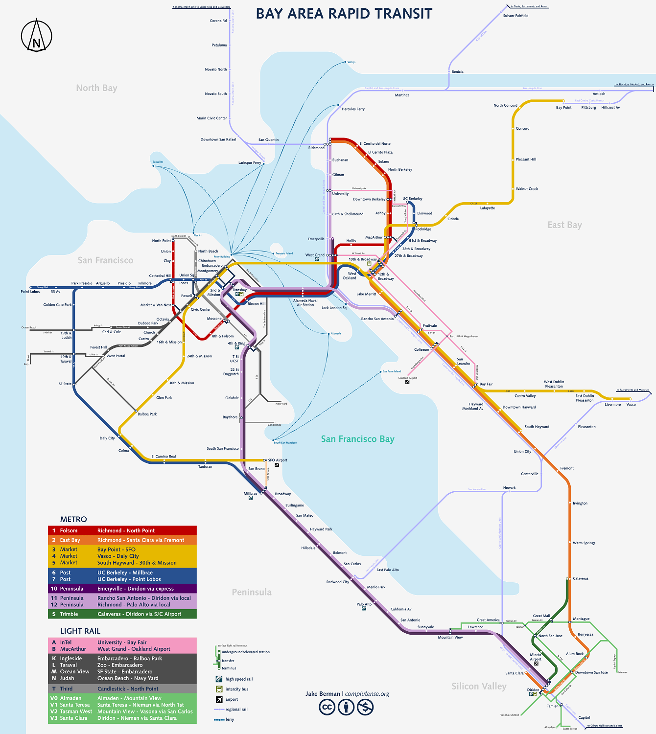 SanFrancisco metro::PLAN & MAP & CARTE 