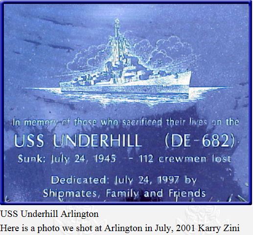 24th JULY 1945: USS UNDERHIL