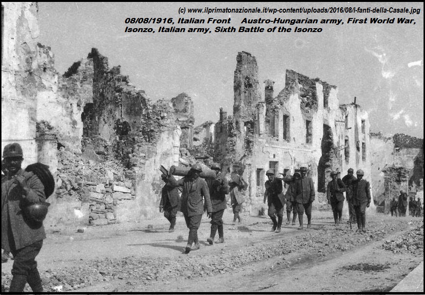 ISONZO GORIZIA 08/08/1916: ITALY AND SLOVENIA 1916 DIEULOIS